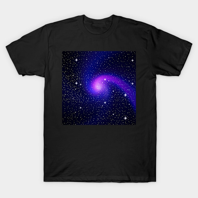 Galaxy space universe T-Shirt by Eric Okore